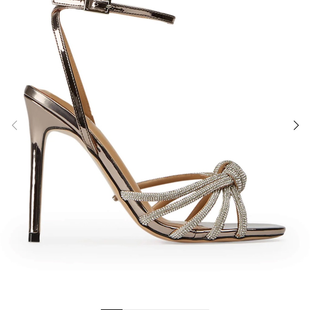 Tony Bianco Metallic Silver Heels